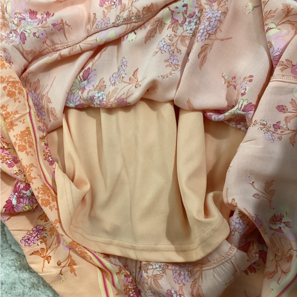 Baltic Born Peach Floral Midi Dress - Picture 6 of 12